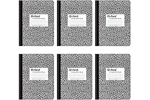 Oxford Composition Notebooks for School or Office, 6-Pack