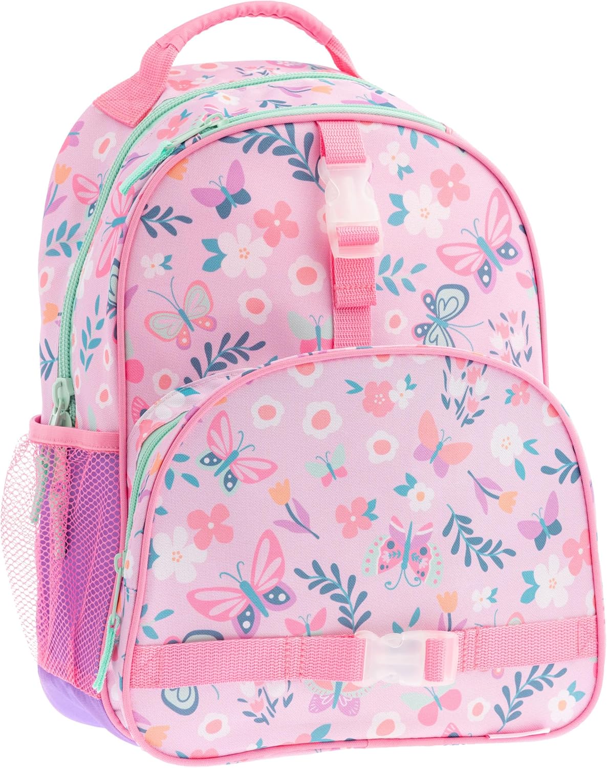 Stephen Joseph, 16-Inch Kids All Over Print Backpack for Boys & Girls, Kindergarten Elementary Kids Backpack, Lightweight Kids Backpack for Toddlers Boys Girls, Charcoal Flower