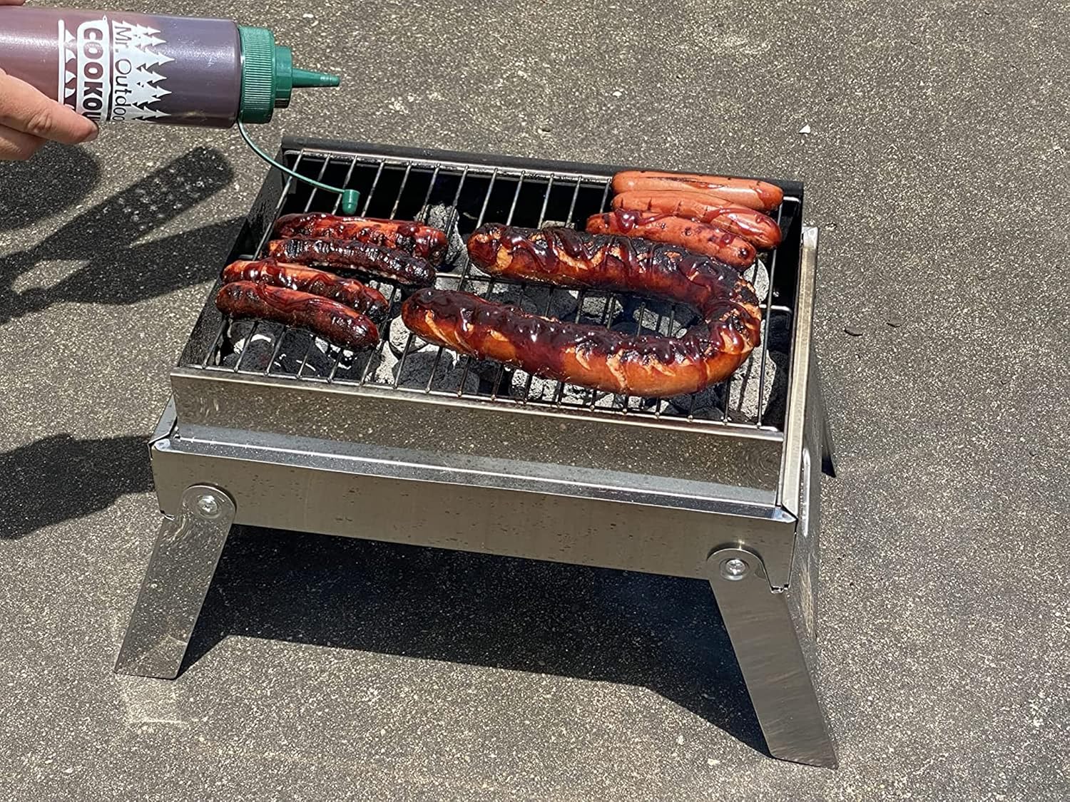 Mr. Outdoors Cookout Model # MOCG15SS Portable Charcoal Stainless Steel Grill