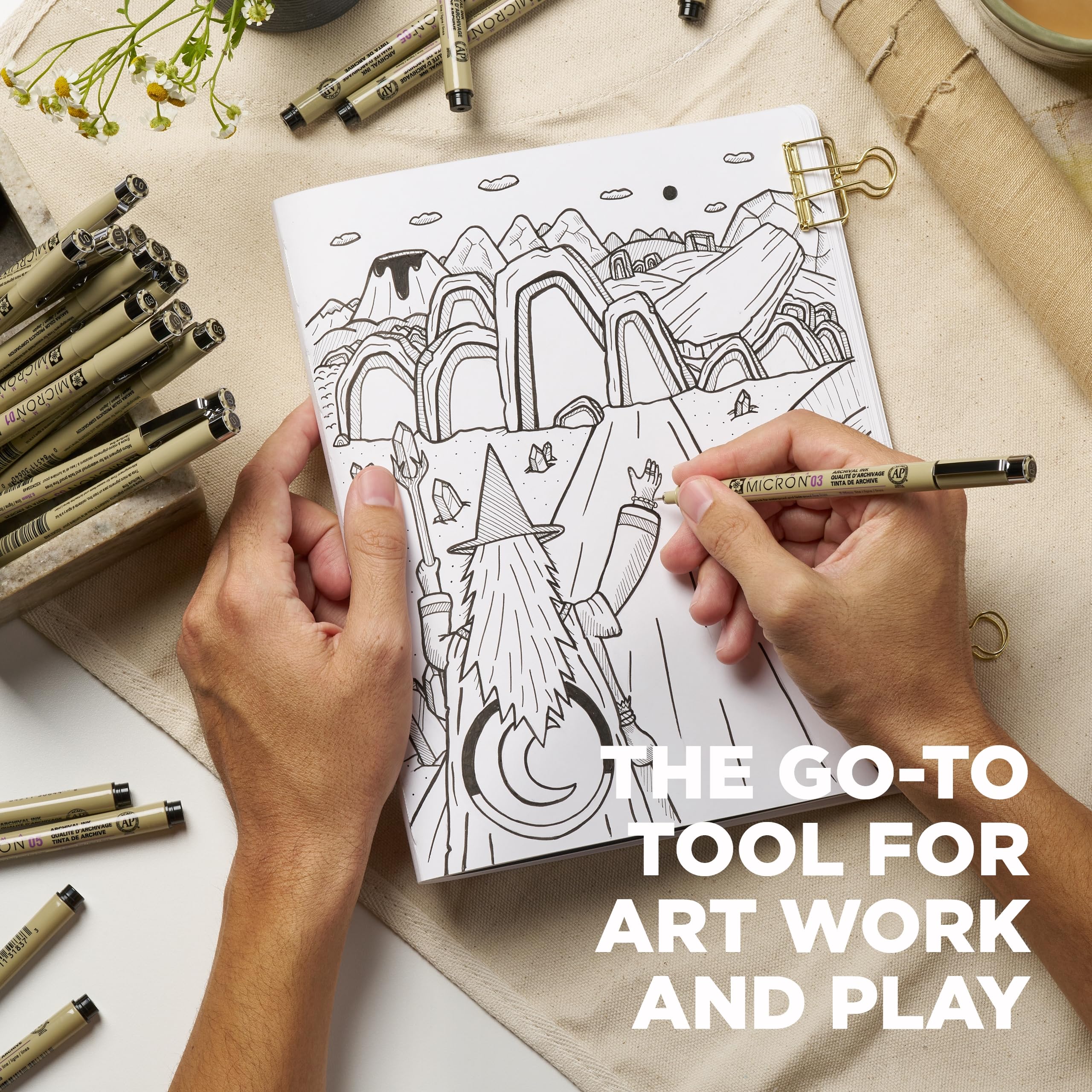 SAKURA Pigma Micron Black Ink Multi-tip Set, 10 Pack: Black 72 Count (Pack of 1) Ink Pen Set