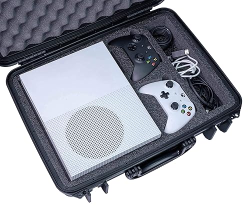 Case Club Case fits Xbox One X S in Pre-Cut Waterproof Hard Shell