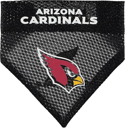 Vista 141 de Bandana reversible de la NFL para perros y gatos. Bufanda, bandana del equipo de malla y bordado superior. Cumpleaños de perros, juegos de fútbol