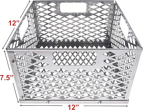 Miniatura 2 de Cesta de carbón para cámara de fuego para Oklahoma Joe's Highland Bandera Longhorn. Se adapta a la mayoría de parrillas ahumadoras desplazadas,