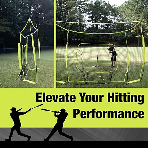 Miniatura 5 de Elite Athletics Baseball & Softball Net for Batting and Pitching with Bow Frame, Carry Case and Strike Zone