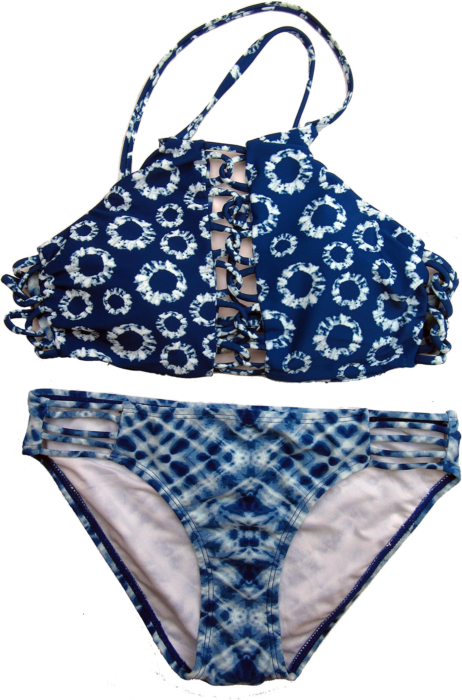 Hot Water Indigo Dream High Neck Bikini Set (Medium)