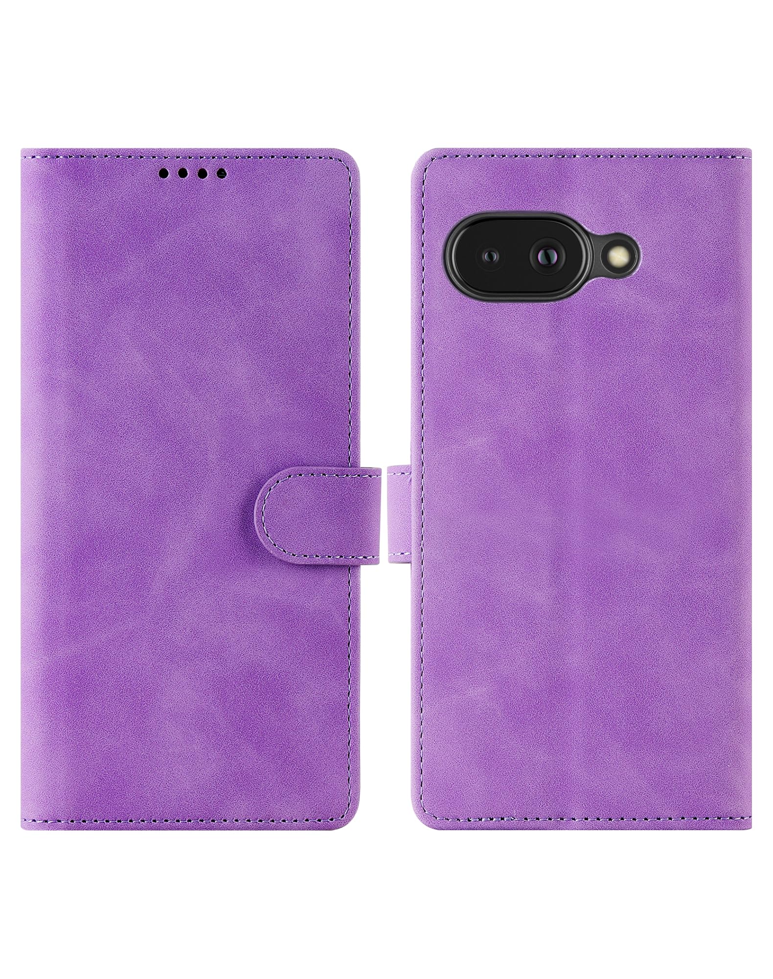 Eastcoo Flip Wallet Case for Google Pixel 9a, [PU Leather+TPU Bumper] [3 Card Slots] [Stand Function] [Magnetic Closure] Shockproof Protective Case