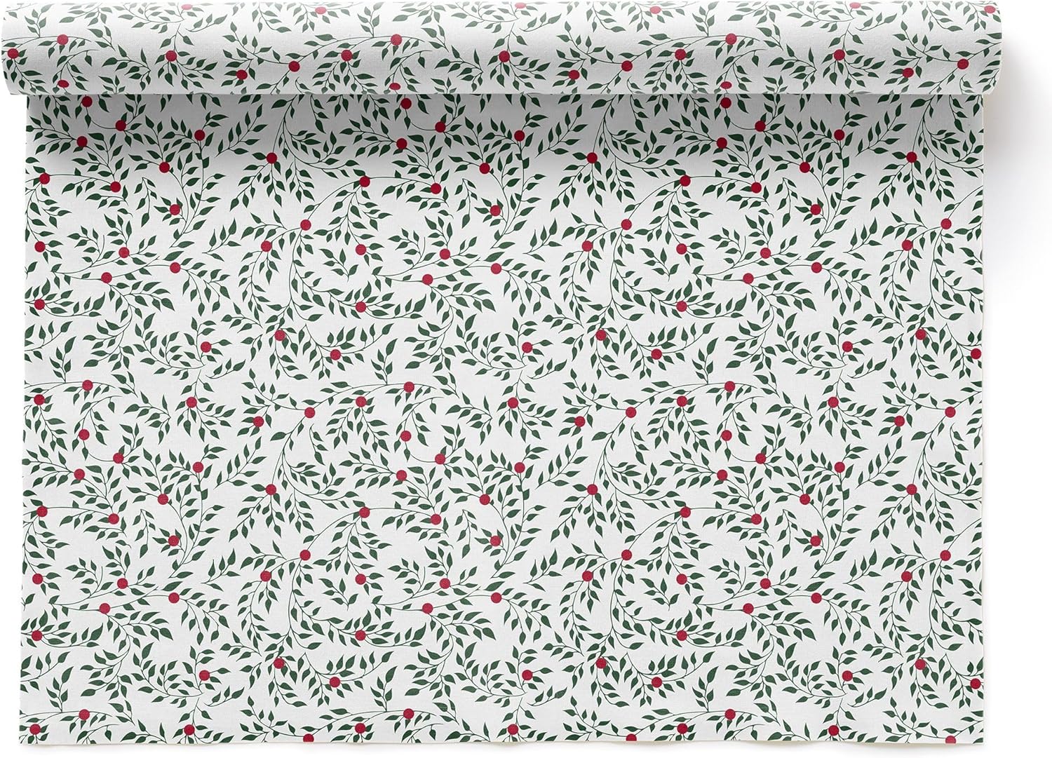 MY DRAP Cotton Placemats Leaves Xmas (19 x 12.5 in - 6 Per Roll) Christmas Napkins, Holiday Napkins