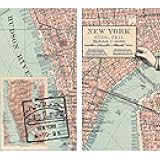 HomArt New York City Map Large Decorative Matches Set Of 2 matchboxes