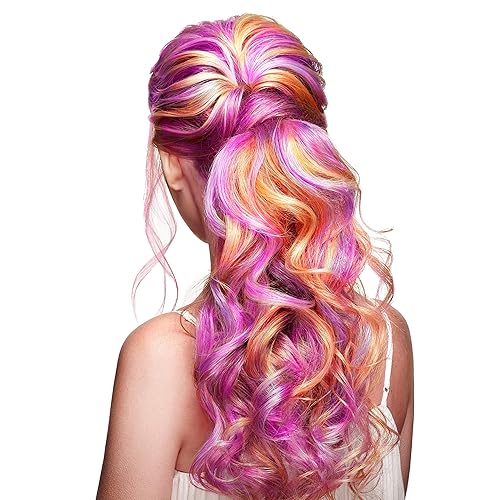 Miniatura 6 de Beaute Galleria - Paquete de 11 extensiones de cabello sintético lacio de un solo color de 21 pulgadas con clip para fiesta, disfraz de cómic con