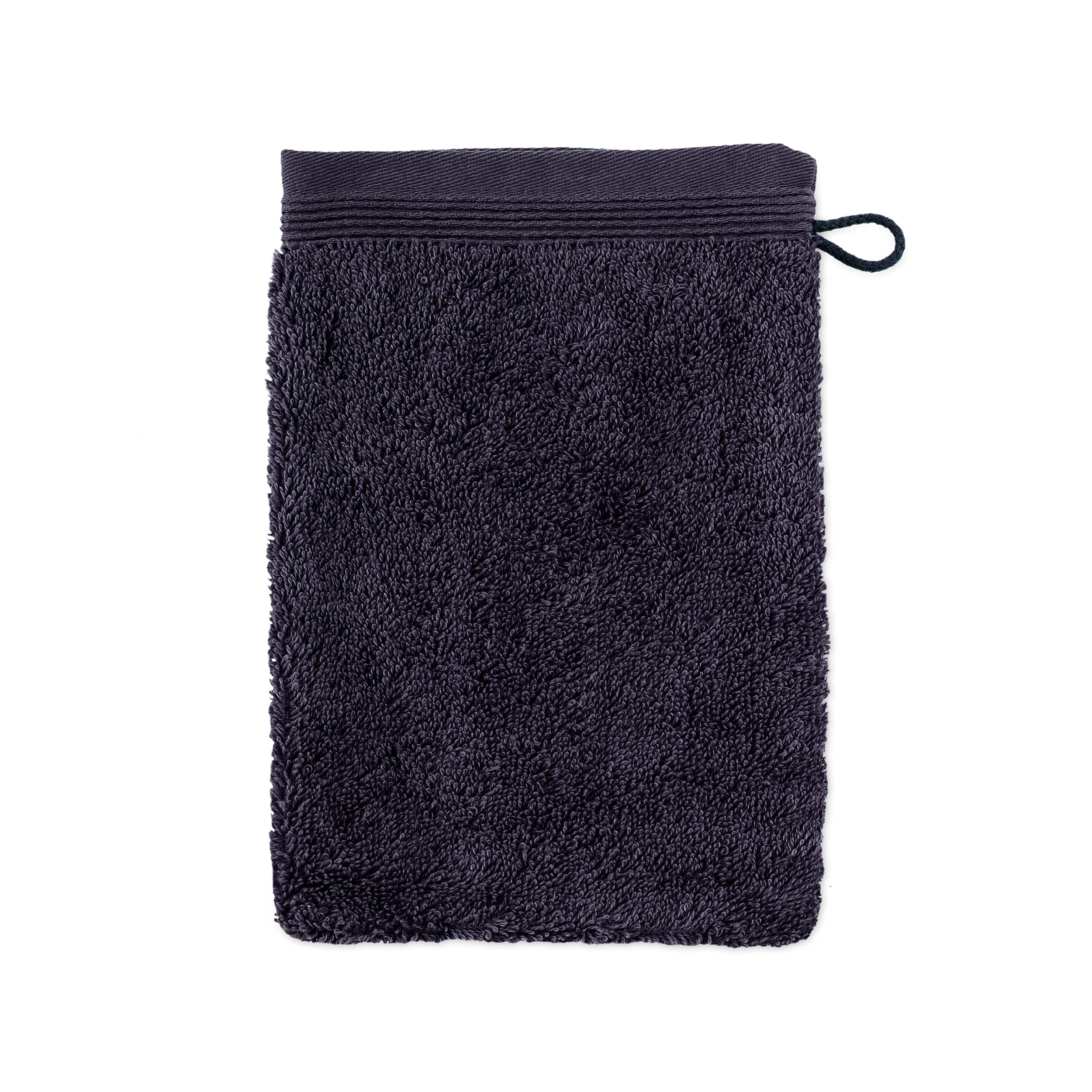 möve Superwuschel Waschhandschuh 20 x 15 cm aus 100% Baumwolle, dark grey