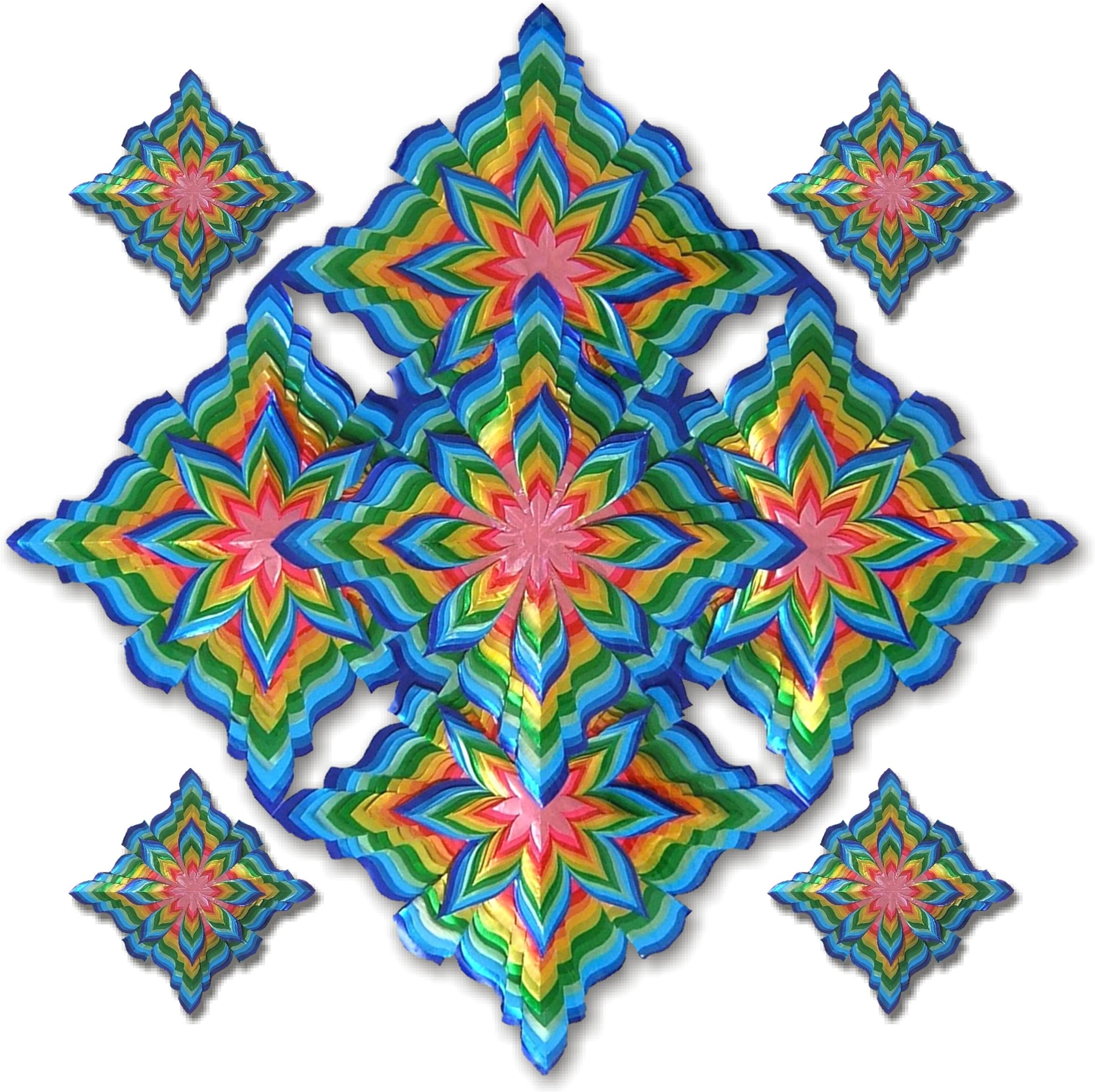 SUKKAH STAR DIY PAPER CRAFT KIT, 5 IN 1 STAR, Style # 9907, SET OF 5 , 12 COLORS, 20X20 INCHES, AGES 15 & UP