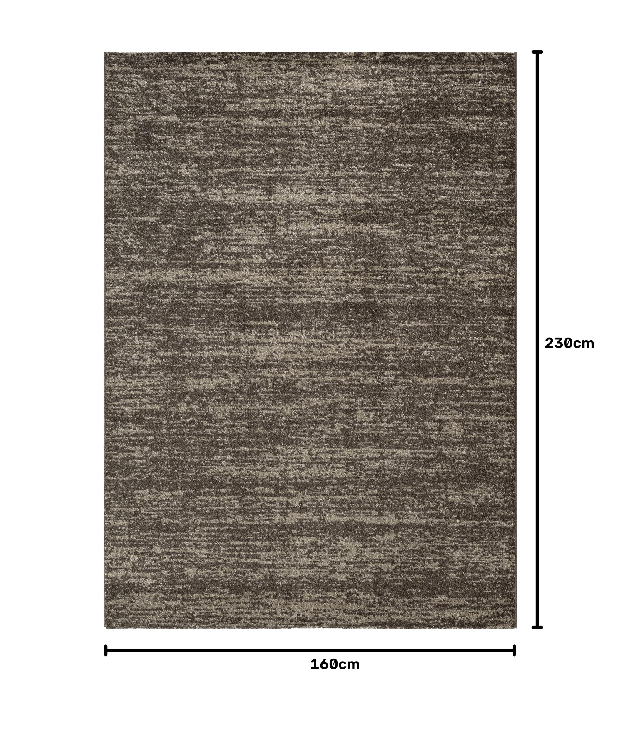 SANAT Oslo Teppich für das Wohnzimmer - Teppich mit modernem Design, Geeignet für Wohnzimmer, Flur, Esszimmer, Schlafzimmer, Küche und Kinderzimmer - Braun, Größe: 160 x 230 cm