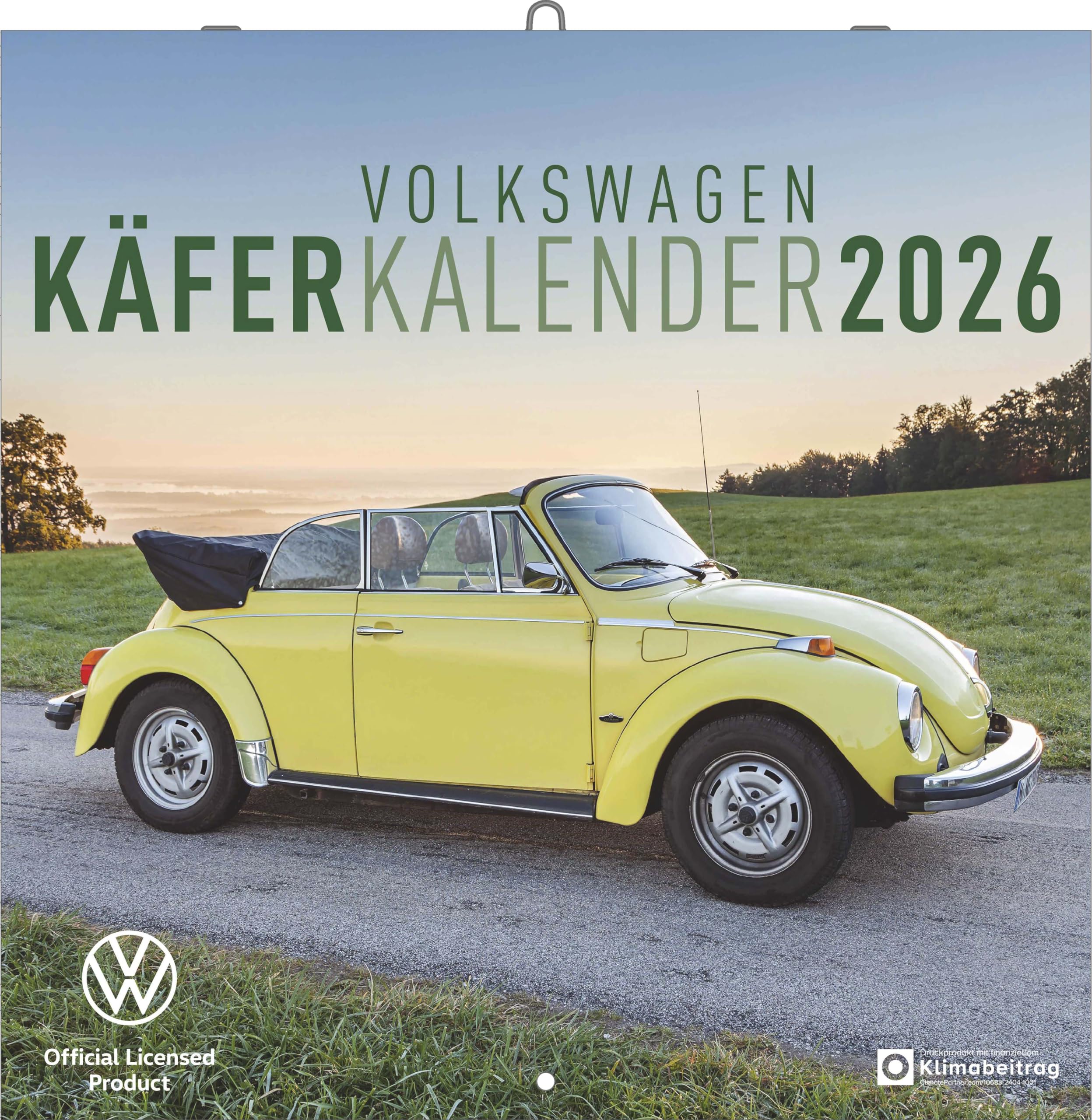 arti - VW Käfer Kalender 2026 - Wandkalender im Format 30x30, Hochwertige Fotografien ikonischer VW Käfer-Modelle, Nostalgie für Ihre Wand