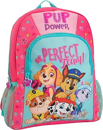 Paw Patrol Kinder Rucksack Skye Chase Everest - Pink Mit Glitzer Für Schule & Abenteuer