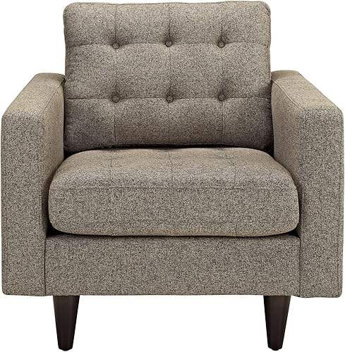 Miniatura 172 de Modway Sofá biplaza Empress en tela tapizada moderna de mediados de siglo, gris Gris,Laguna,Gris,claro,Celeste,verde azulado,Beige,Atomic Rojo