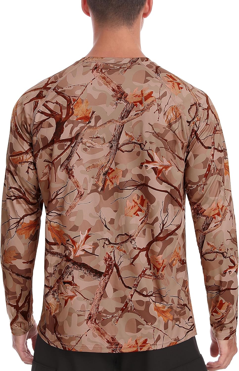 FISHEAL Men's Camo Hunting Shirts - Long Sleeve Performance Camouflage Fishing Shirt Lightweight Quick Dry UPF 50+ - Image 2