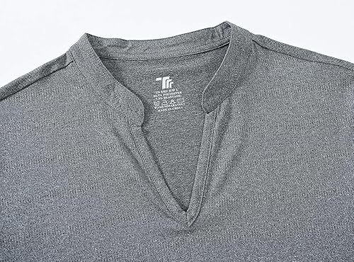 Miniatura 4 de BASUDAM Polo de golf para mujer, cuello en V, manga corta, sin cuello, camisetas de tenis para correr, secado rápido