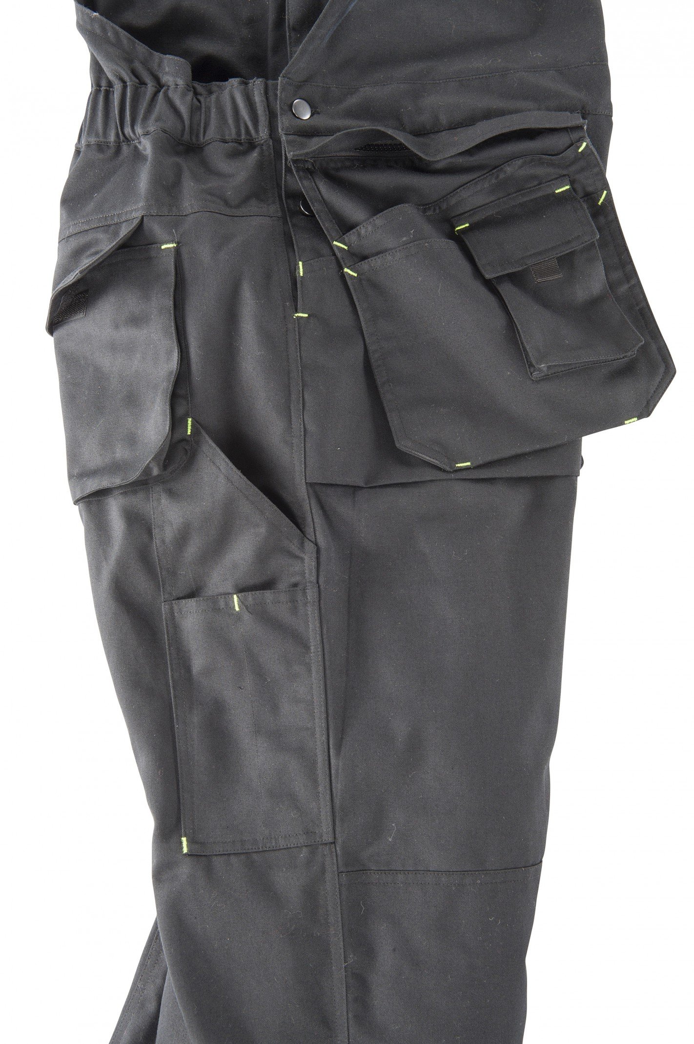 Abraxas Arbeitslatzhose, Latzhose in großen Größen, Übergrößen, schwarz