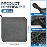 YIYIZI 40x40cmx2 Pcs+40x60cmx2 Pcs Total Clean Chiffon Micro Fibre, Chiffon Miro, Extrêmement Absorbants, Non Pelucheux, Shiny Bath Serviette pour Maison, Cuisine, Voiture, Cabine De Douche - 2