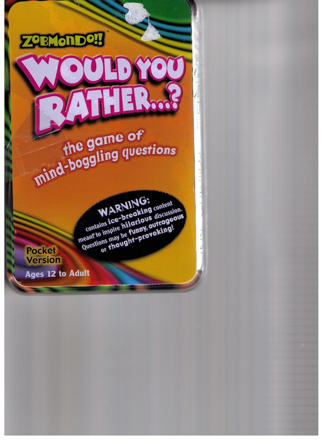 Would You Rather? Pocket Version Zobmondo Everything Else