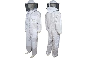 Brutul Bee Beekeeping Ultralight Ventilated Suit with Round Veil and 3 Layers of Protection