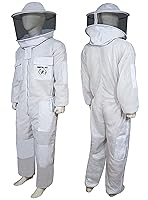 Vista 9 de Brutul Bee - Traje ventilado ultraligero de 3 capas con velo redondo (KHAKI, S), Caqui