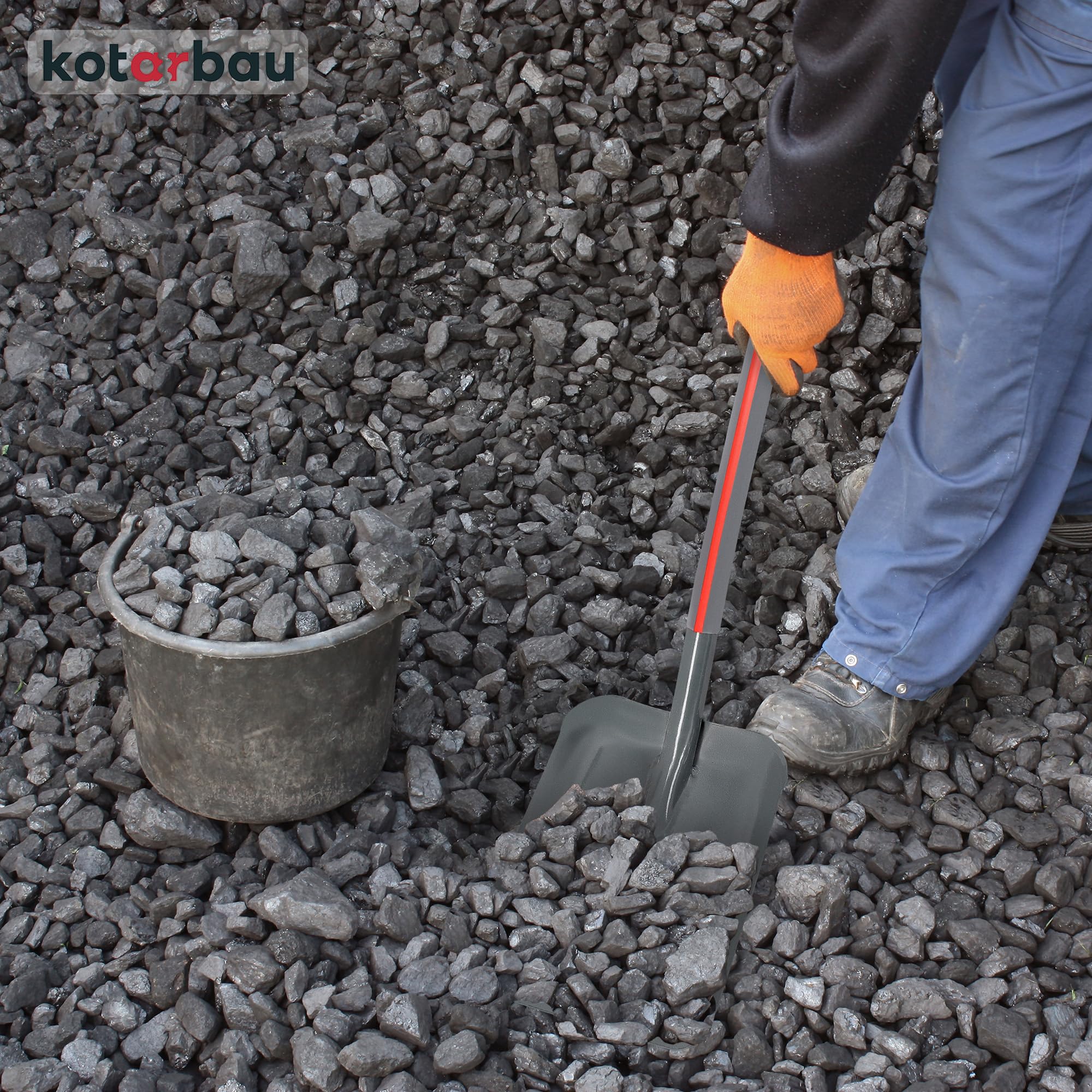 KOTARBAU® Pala per Sabbia 120 cm con Manico Professionale Robusta Vanga per Giardino per Spostare Terreno