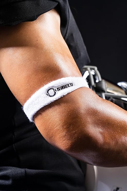 O Shield Sports Arm Bands for Football, Comfortable Forearm Bicep Bands, provided with Absorbent and Stretchy Materials, one Size Sold by Pair