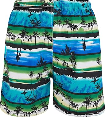 Mens Swim Trunks,Swimming Shorts with Mesh Lining, Beach Shorts Bathing Suit with Pockets Fun Vacation Prints
