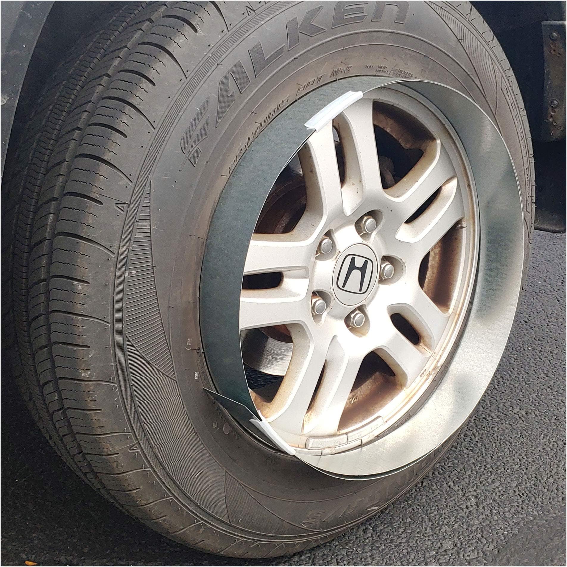 CHAMP Rim Maskers -Paint Wheels Without Removing Tire - Set of Four - Adjust to Wheel Sizes up to 22 in Professional - Made in USA