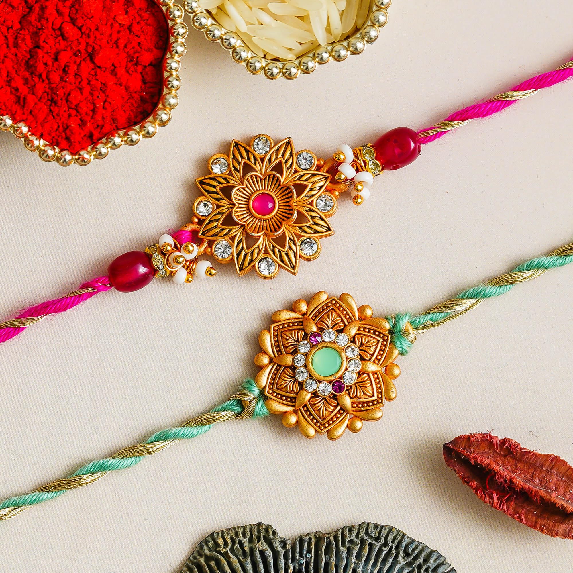 Diamond Rakhi Set - Best Bro Ever Gift -3