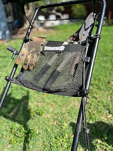Cortacésped StorageWebs 16" Ancho X 12" Alto Bungee Pocket Negro