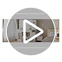 BEWISHOME 49.2" Large Vanity Desk with Mirror and Lights,White Makeup Vanity Table with Glass Top,Stool,Makeup Desk with Power Outlet,5 Drawers,Nightstand,Dressing Table for Bedroom Women FST34W