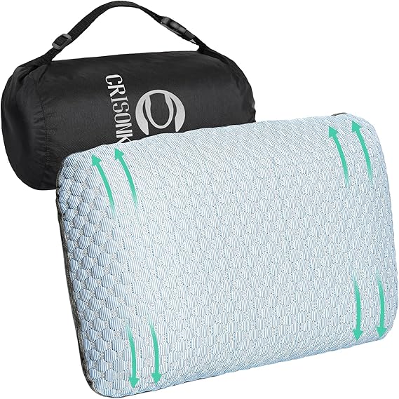 Travel and Camping Pillow- Compressible Medium Firm Memory