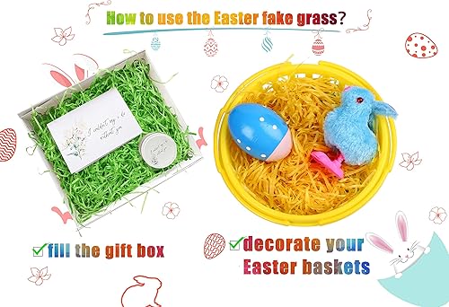 Miniatura 4 de 18 cestas de Pascua pequeñas con asas para la caza de huevos de niños, 2.47 oz, rellenos de pasto de Pascua para fiestas de primavera, suministros