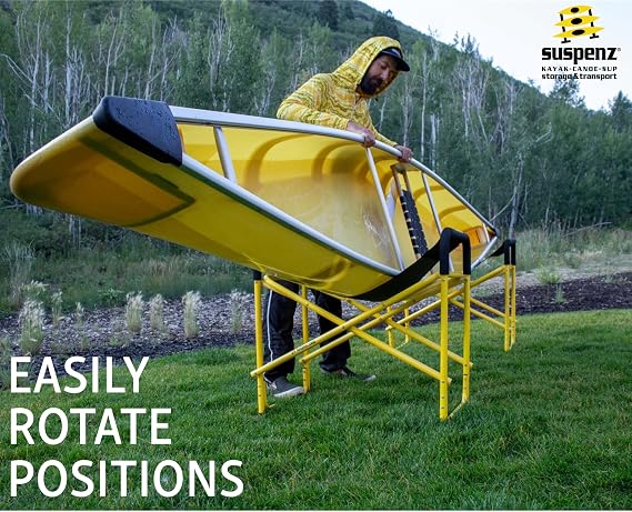 Suspenz Kayak Canoe Stands Foldable, Portable, Big Catch Super Duty Work Stations with Slings, Model (55-0130)