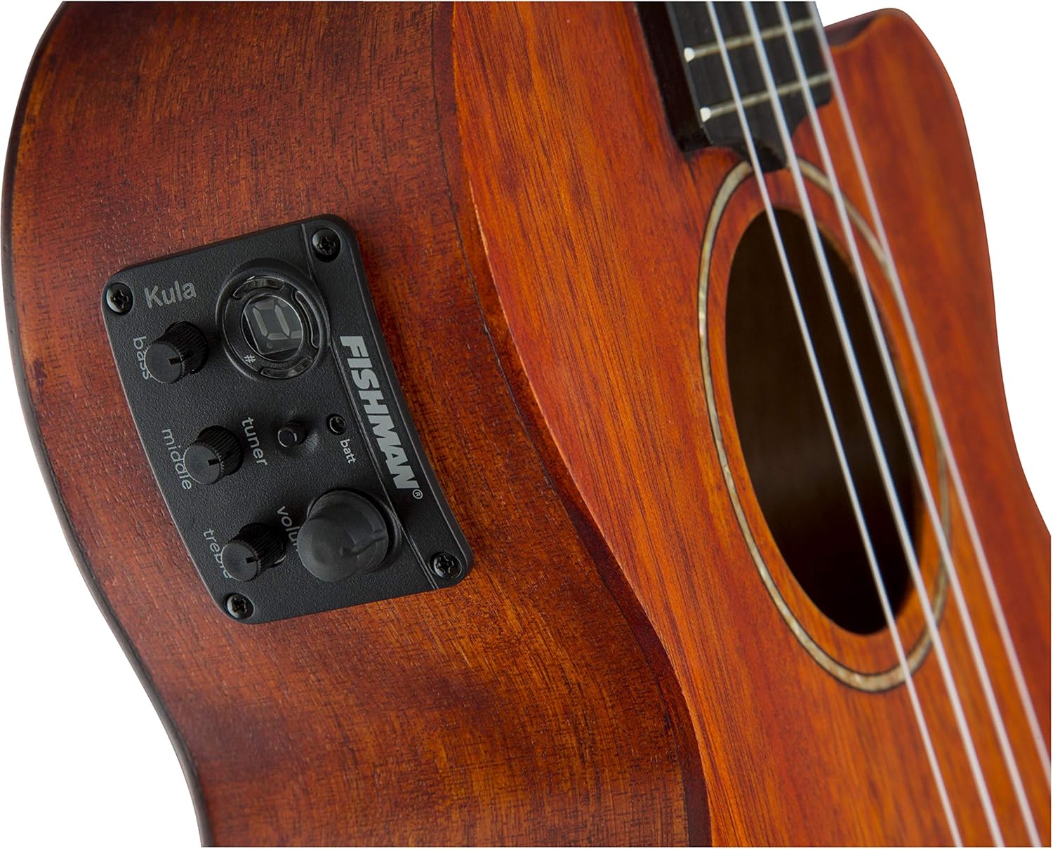 Gretsch G9121 Acoustic Cutaway Electric Standard Tenor Ukulele with Gig Bag - Honey Mahogany Stain