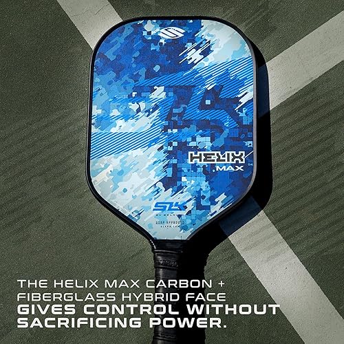 Miniatura 6 de Selkirk Sport SLK Helix Pro Paleta de Pickleball  Paletas de Pickleball de Fibra de Carbono Termoformada con Cara Híbrida de Fibra de Carbono y