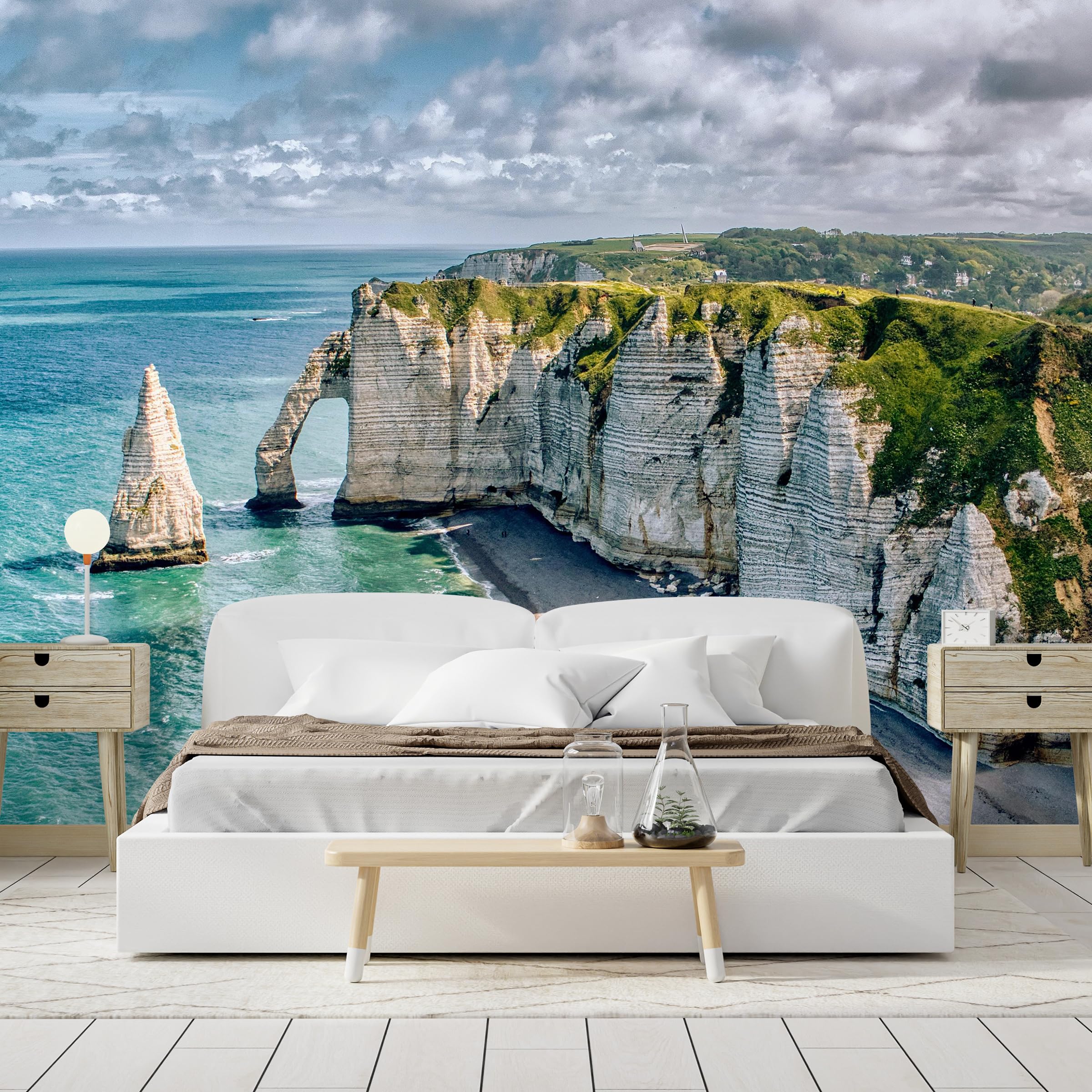 SIGNFORD Custom Wall Mural Prints with Your Photos Removable Wallpaper Personalized Wall Decorration for Bedroom Living Room - 120x168 inches
