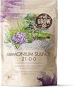 Ammonium Sulfate 21-0-0 Fertilizer, High Nitrogen for Rapid Plant Growth & Deep Green Color, Ideal Soil Acidifier to Lower pH in Alkaline Soil, 5 lb