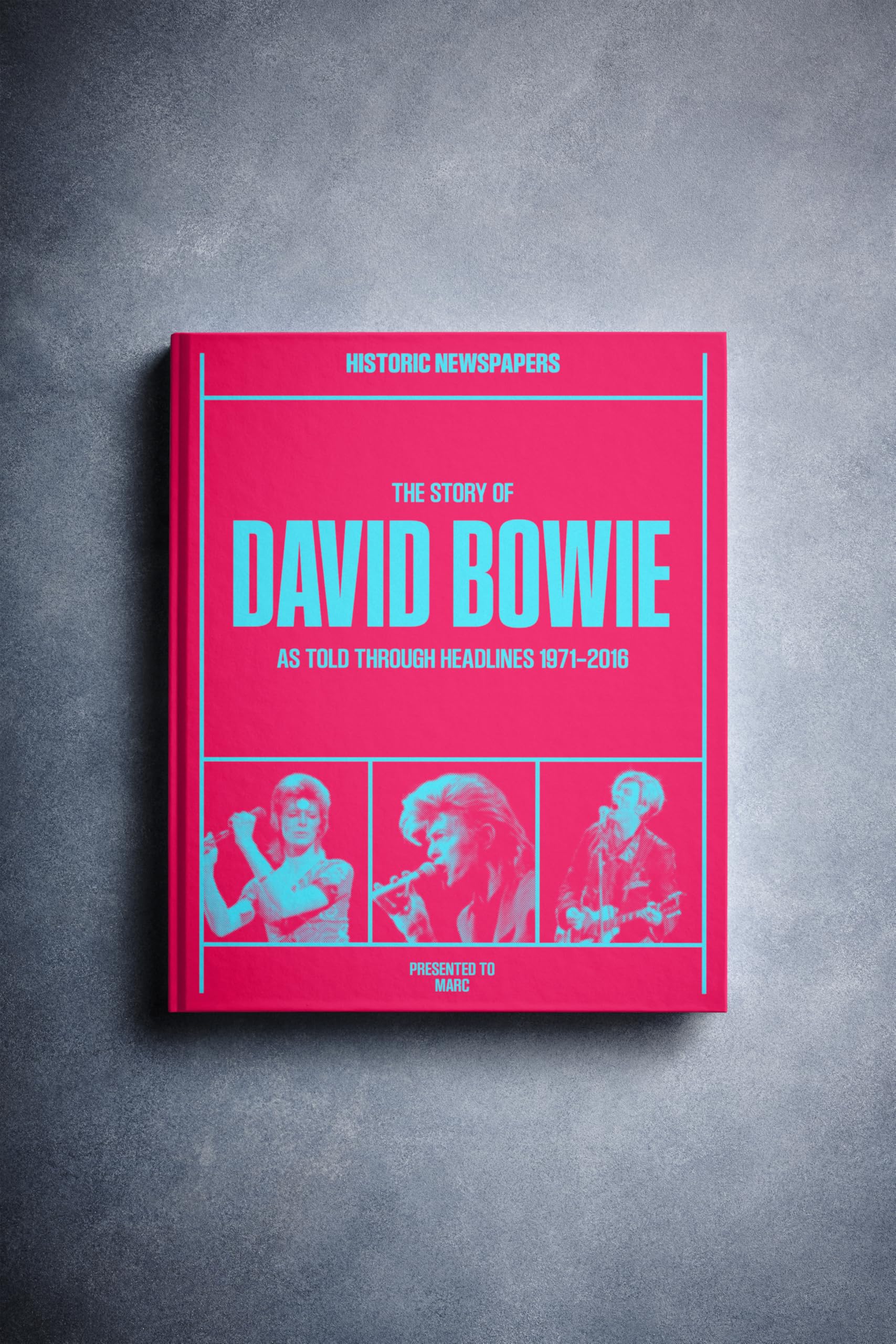 Historic Newspapers - Music Newspaper History Book, Icons and Legends British Music Gift - History Books, for Music Lovers (David Bowie) โ image 1