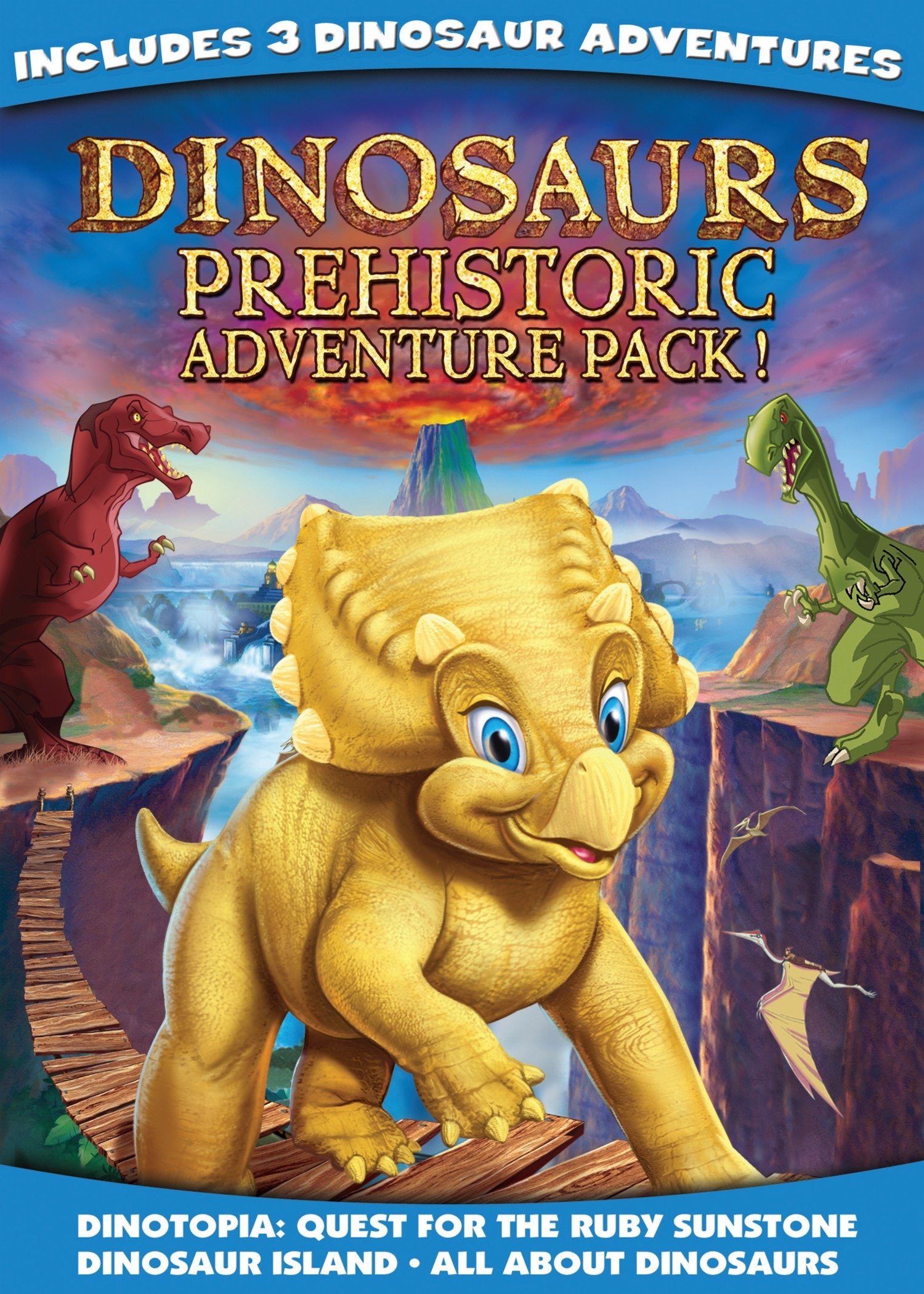 Tru-Dinosaurs Prehistoric Adventure Pack DVD infantil educativa edición USA