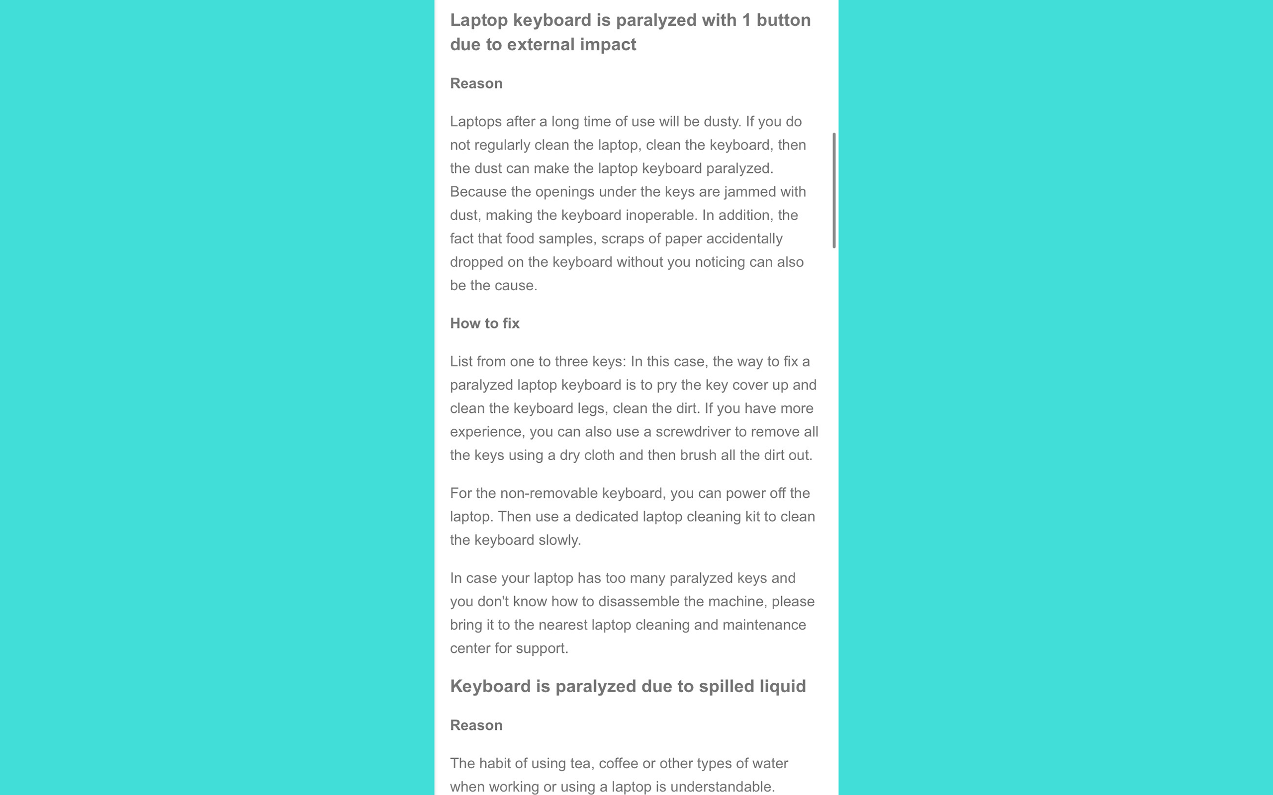 HOW TO FIX A BROKEN LAPTOP KEYBOARD GUIDE App on Amazon Appstore