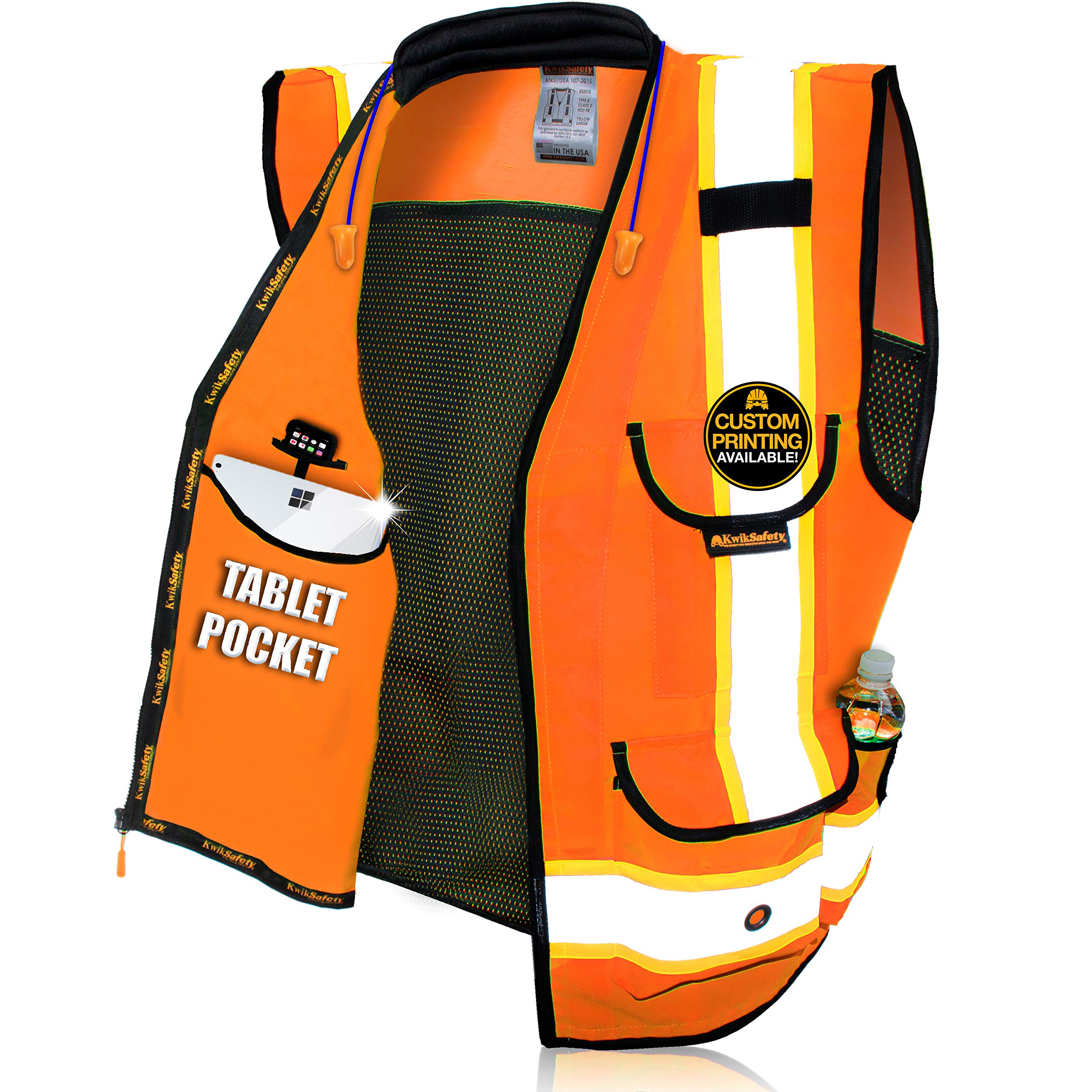 KwikSafetyGODFATHER FAMILY Class 2 Premium ANSI OSHA High Visibility Safety Vest FBA