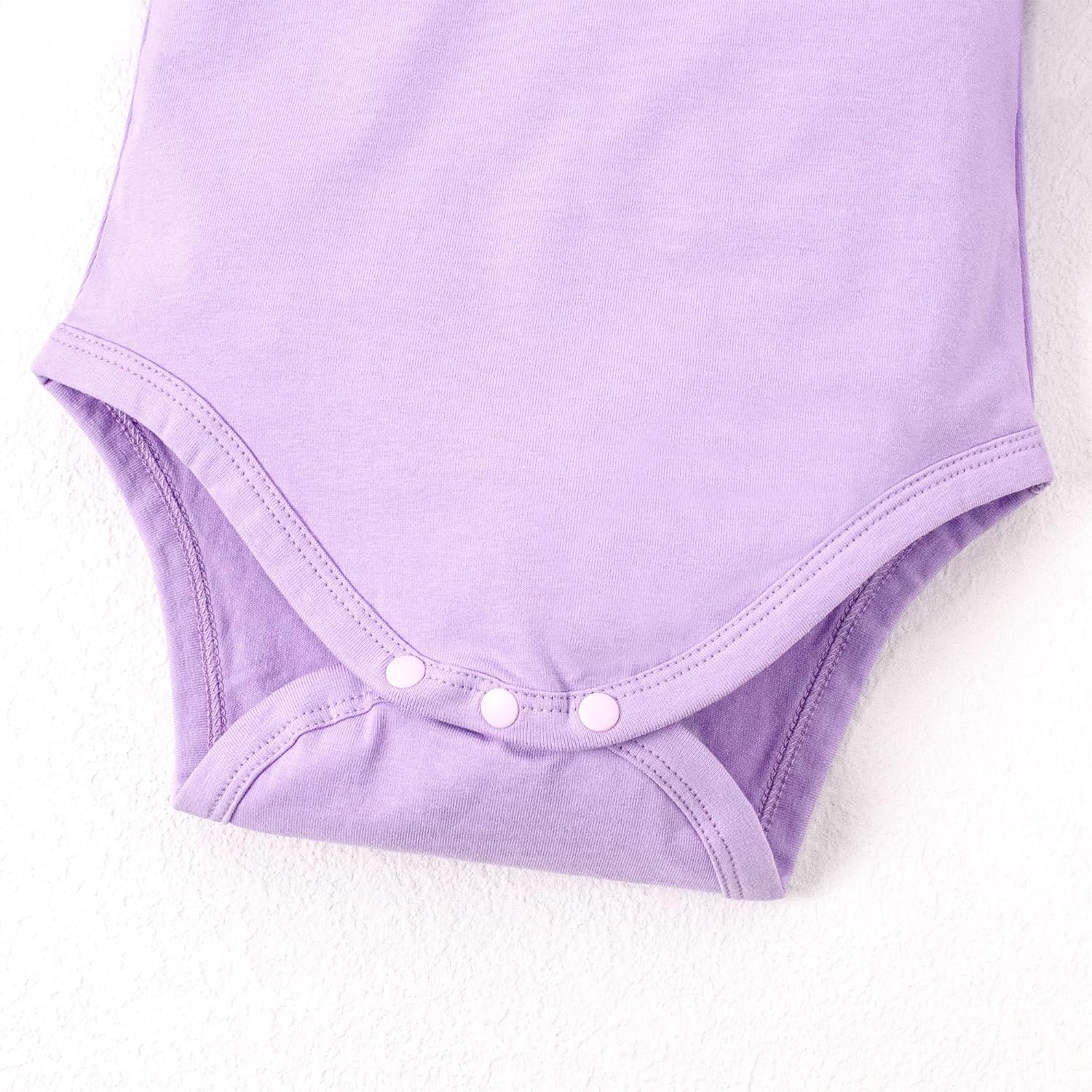 LYSMuch Baby Girls Ruffle Long Sleeve Bodysuit Infant Solid Color Top Jumpsuit Clothes - Image 5