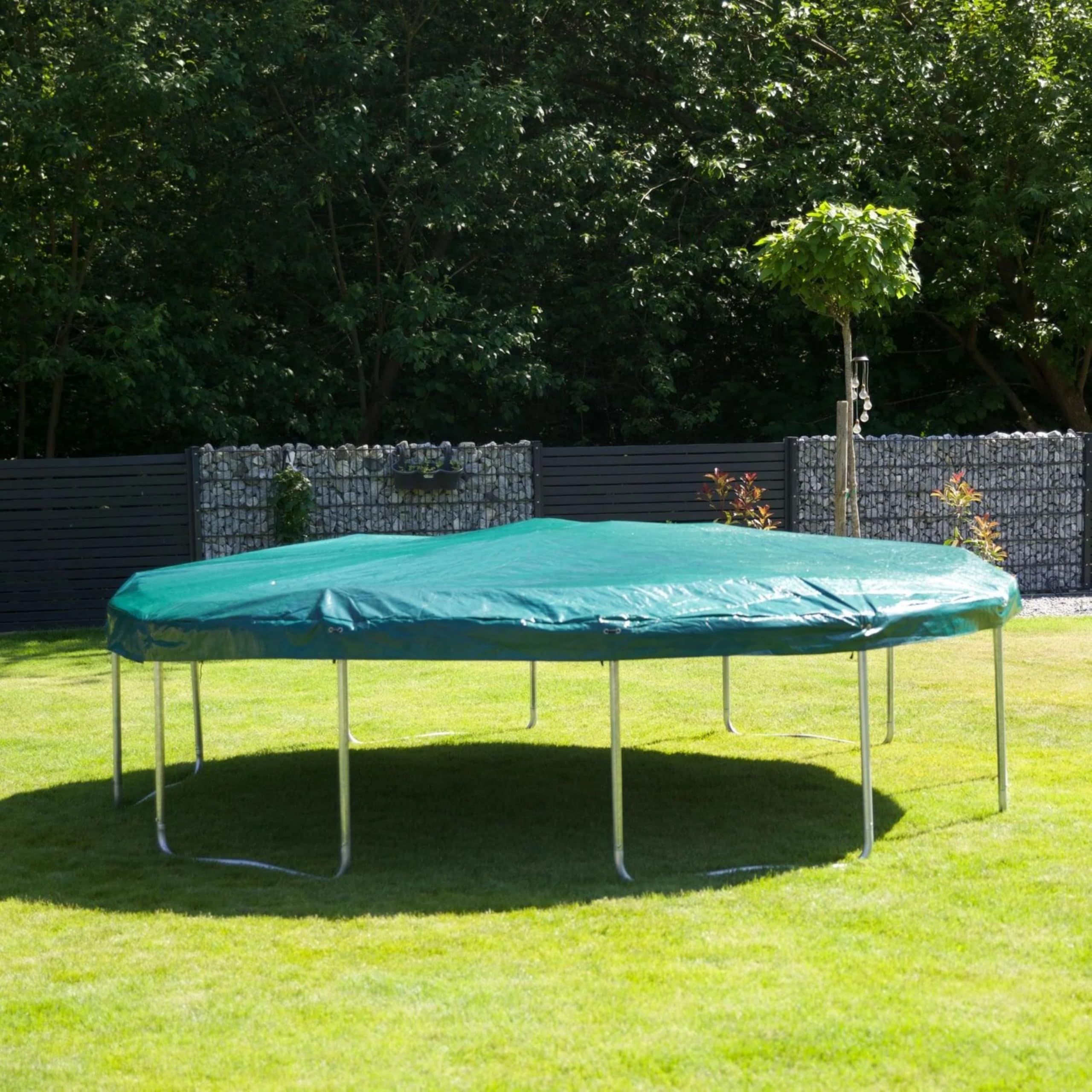 Zero Gravity Trampolin Abdeckplane für alle Ø 183/244/305/366/427 cm Trampoline - Inkl. Knebelbänder zur sicheren Befestigung - Dicke Schutzplane 180 g/m² schützt vor Witterungseinflüssen & Tieren