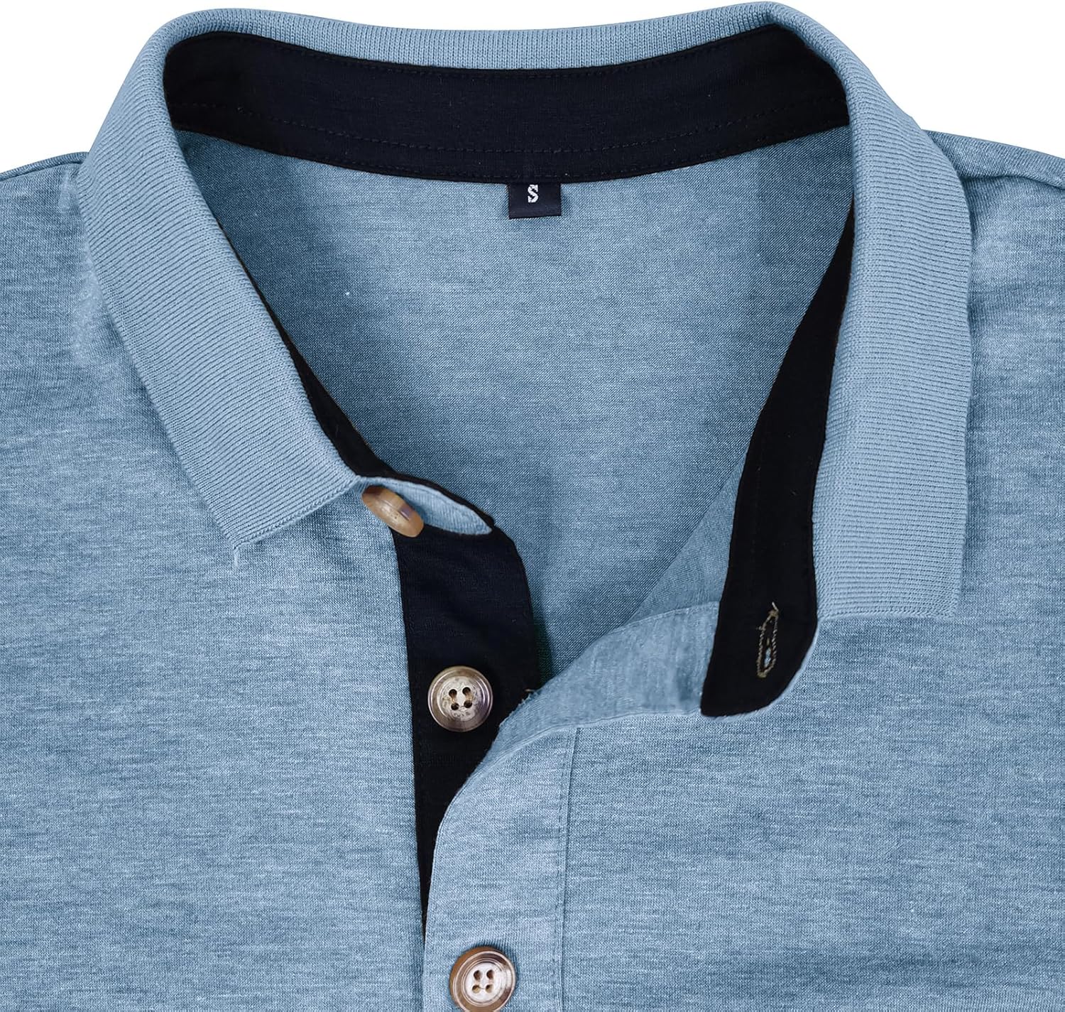 STTLZMC Men's Casual Polo Shirt Short Sleeve Classic Basic Tee Top Fashion Golf T-Shirt