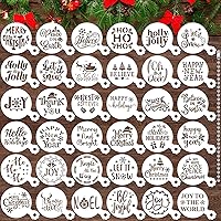 Vista 15 de JULBEAR 36 Piezas de Plantillas Reutilizables para Galletas del Día de la Madre y del Día del Padre, Moldes para Tartas, Herramientas