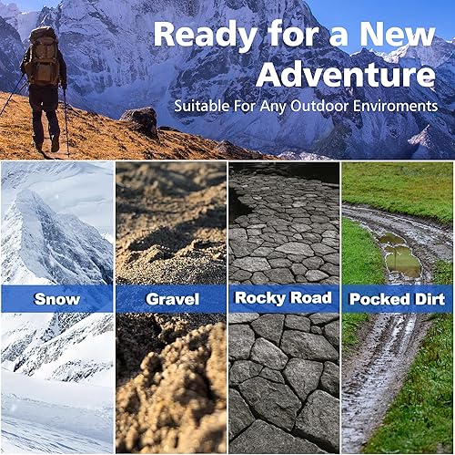 Miniatura 6 de aiGear Hiking Walking Stick with 3 Survival Tool Tactical Walking Staff Adjustable Outdoor Trekking Poles for Survival Camping Hiking