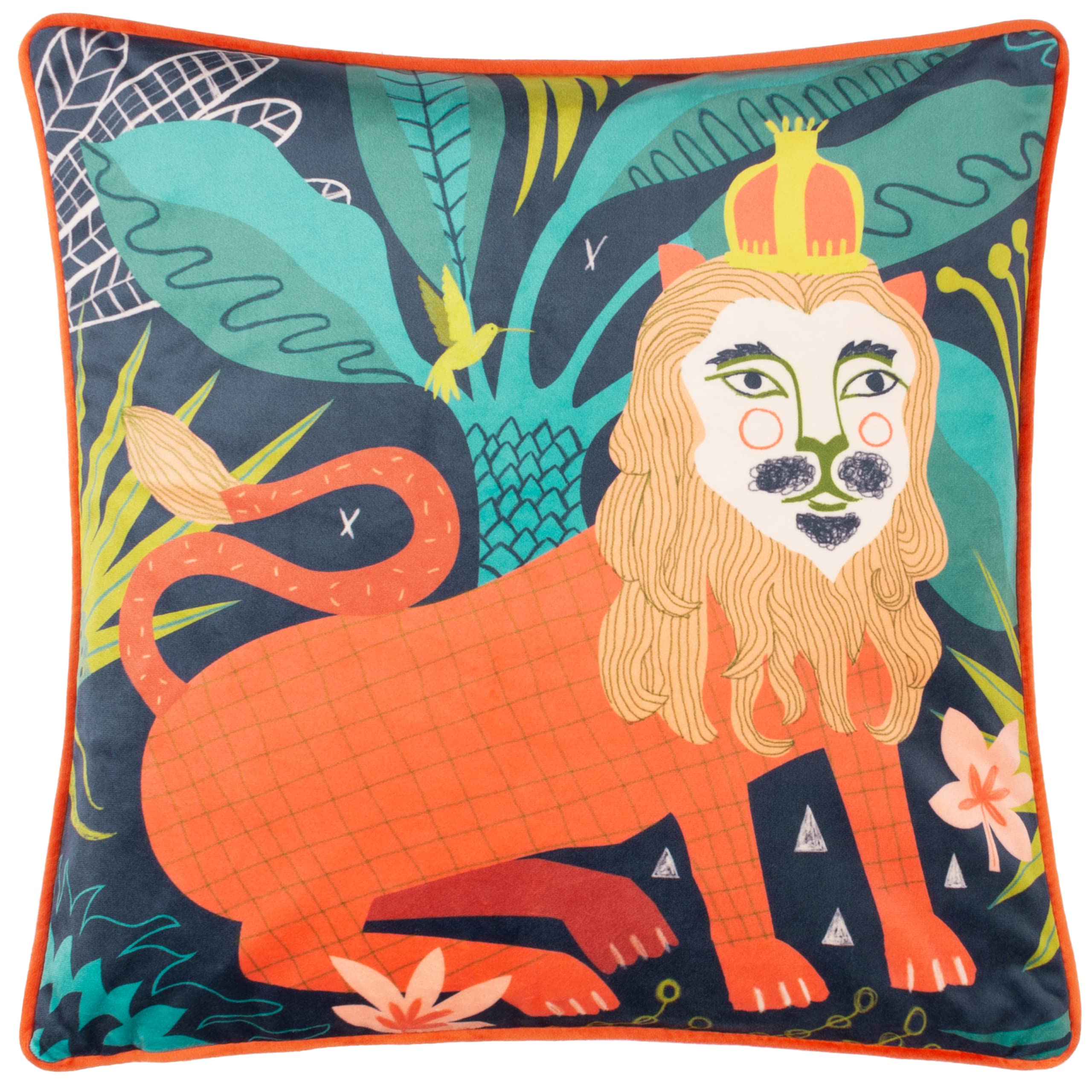 Kate Merritt Lion Cushion Cover,43 x 43cm